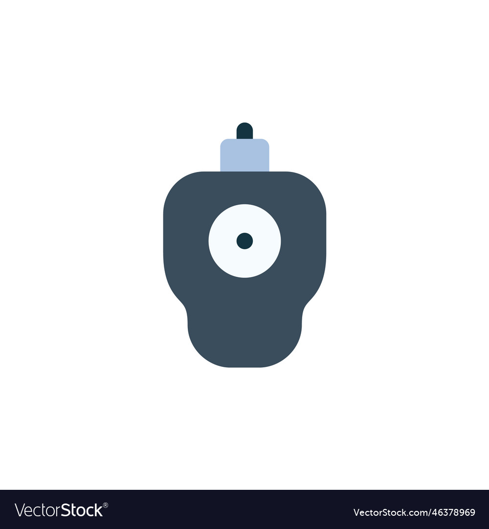 Trackball icon computer component flat style