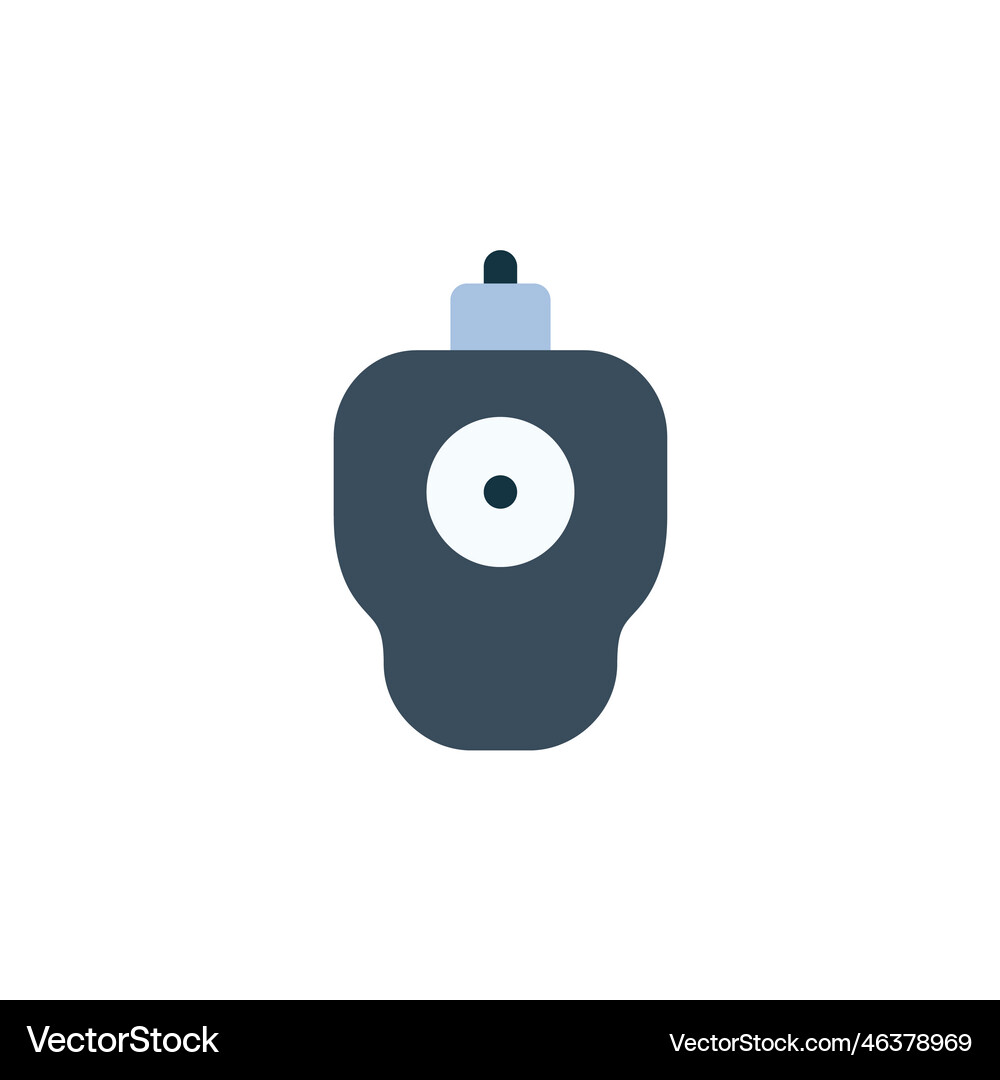 Trackball icon computer component icon flat style Vector Image
