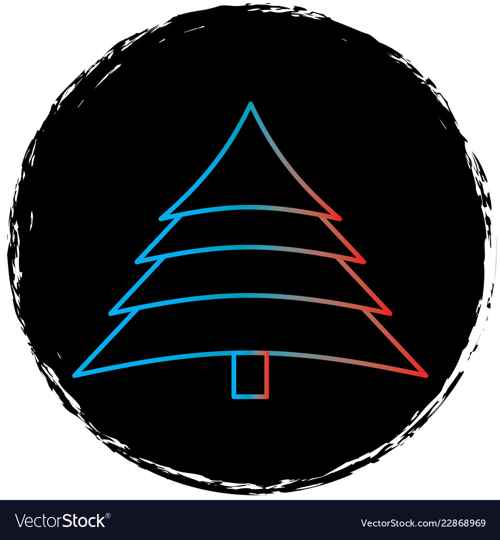 Tree icon in creative design with elements