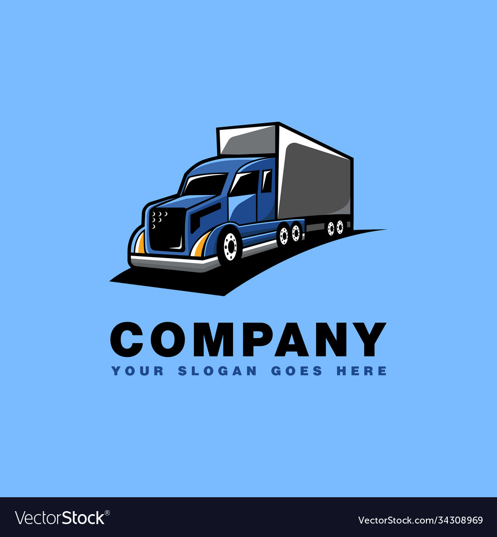Truck delivery cartoon mascot logo icon Royalty Free Vector Truck delivery cartoon mascot logo icon Royalty Free Vector