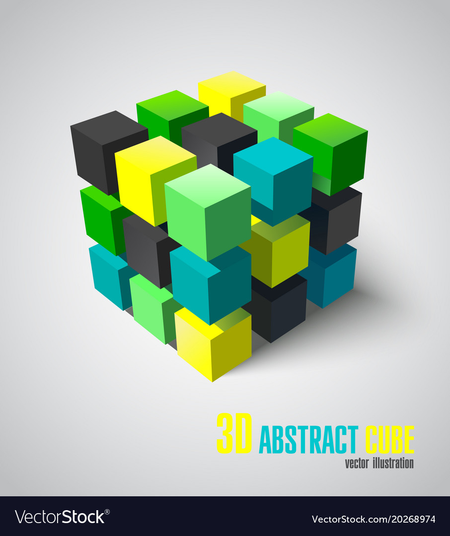 3d abstract cube
