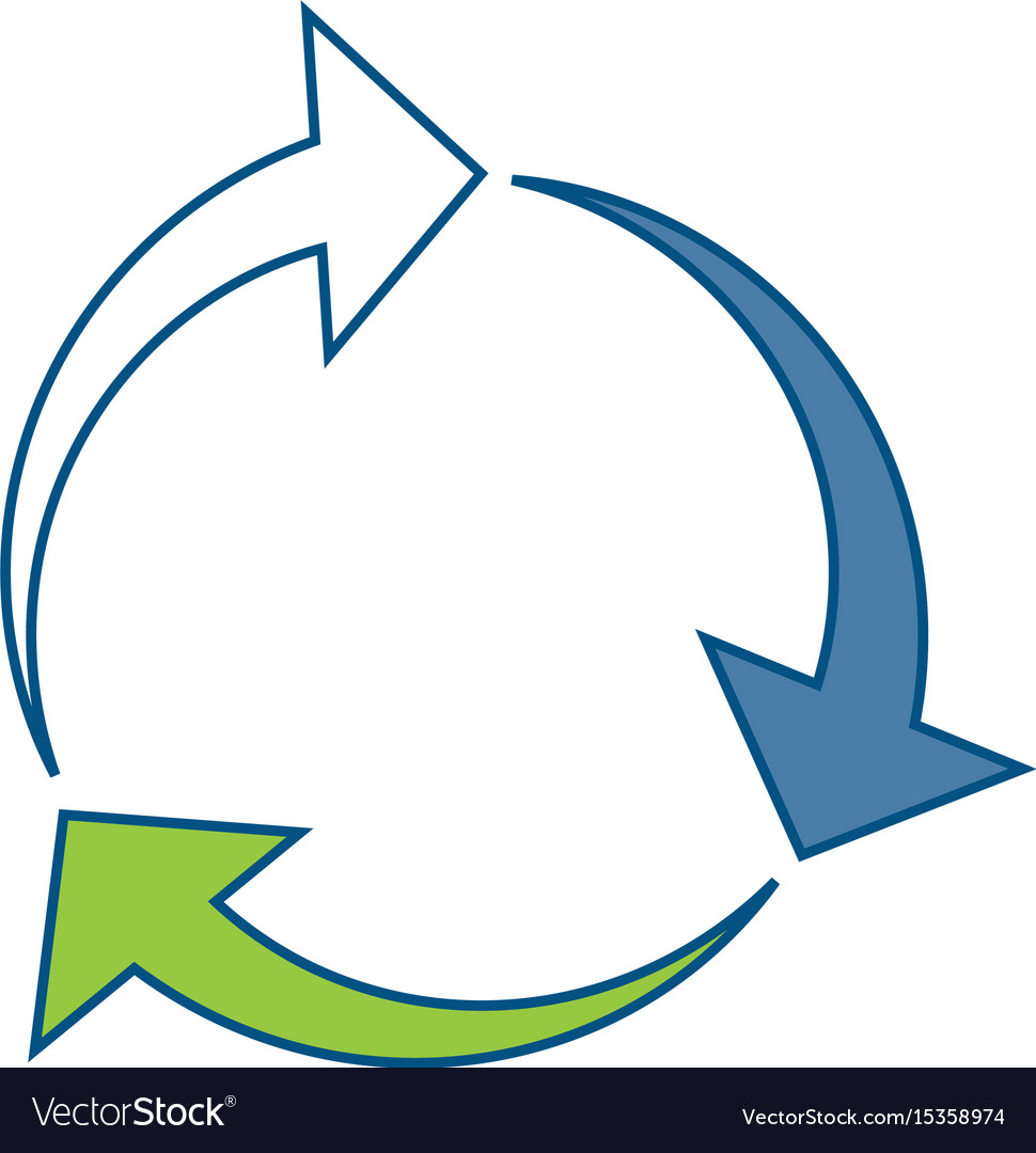 Arrows in circle shape