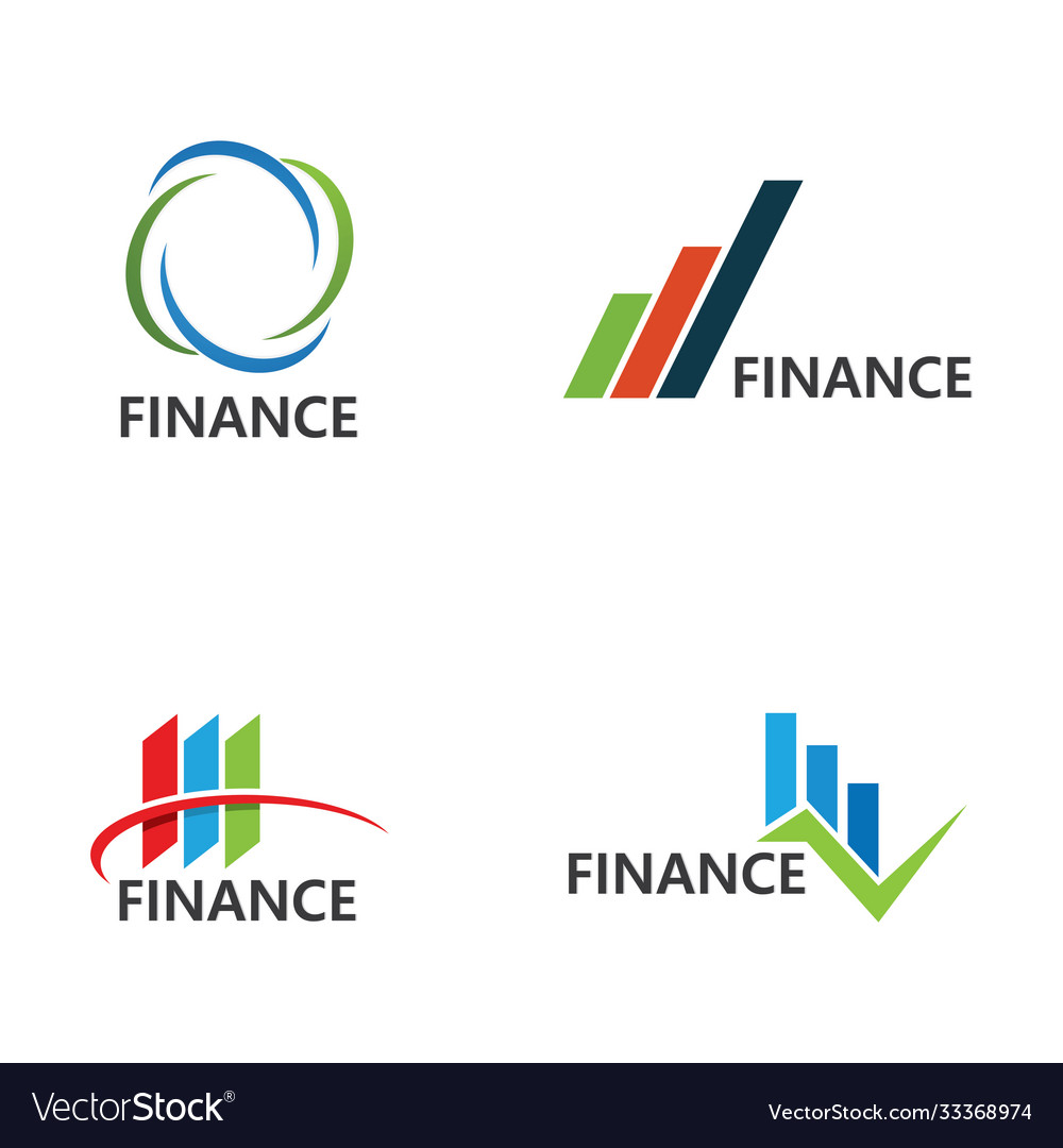 Business finance logo template Royalty Free Vector Image