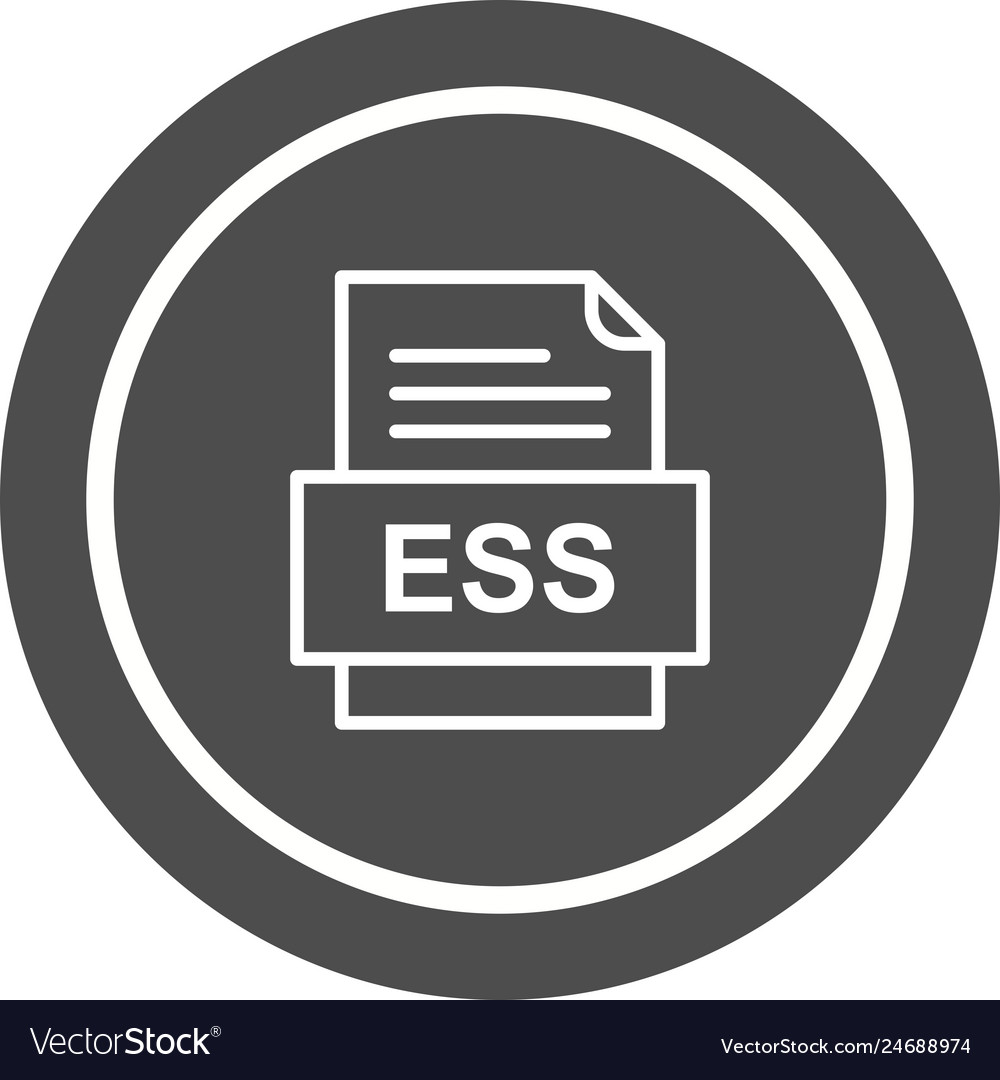 Ess file document icon