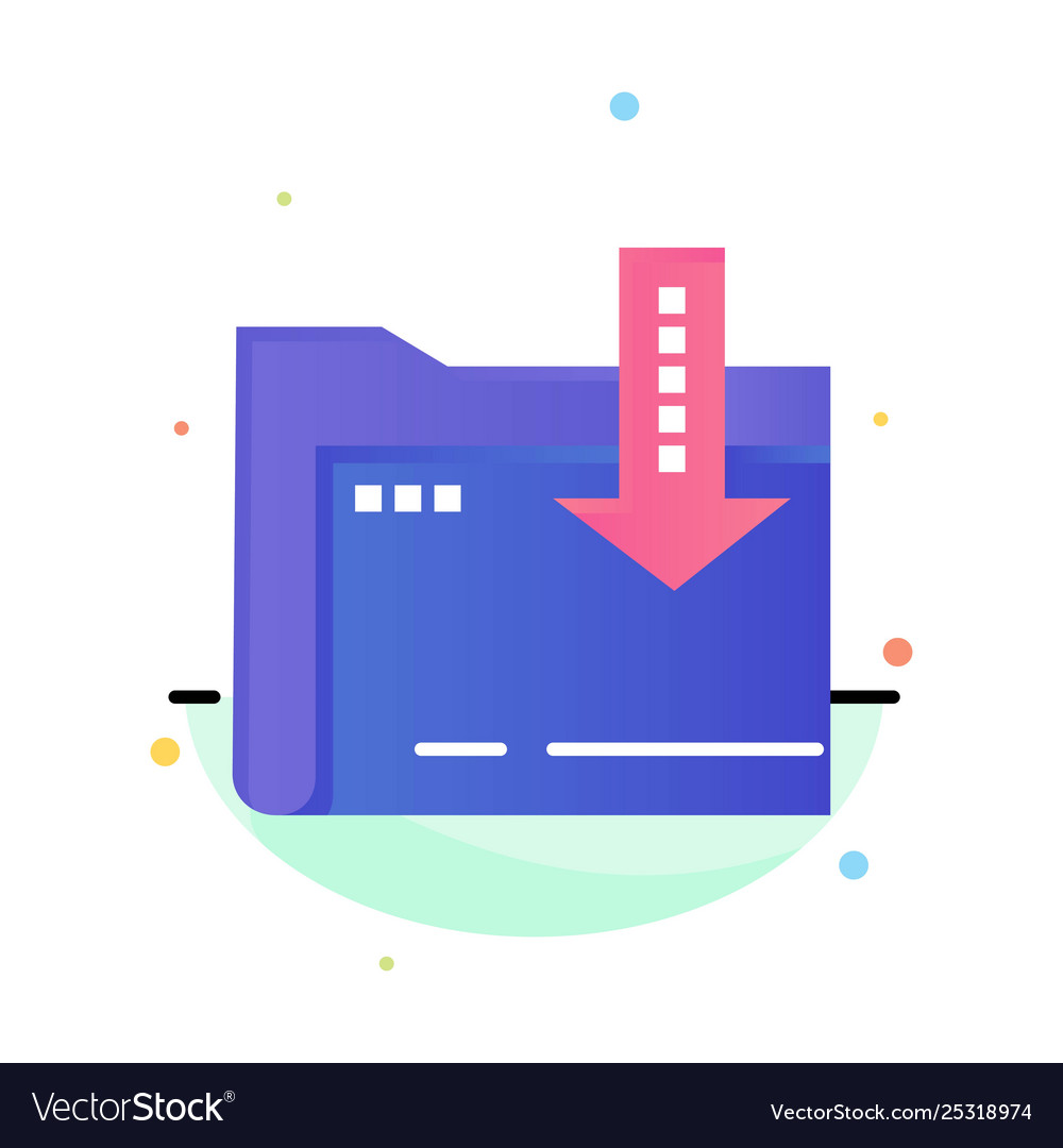 Folder download computing arrow abstract flat