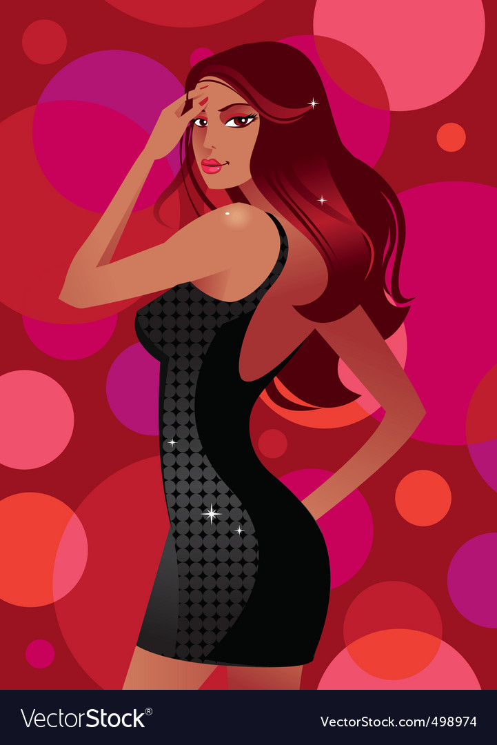 Glamour girl Royalty Free Vector Image - VectorStock