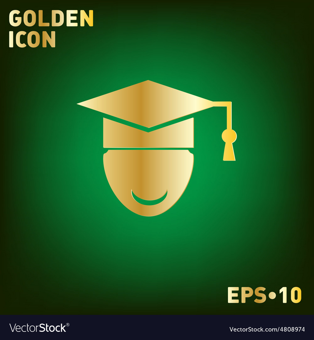 Graduate hat avatar symbol icon college