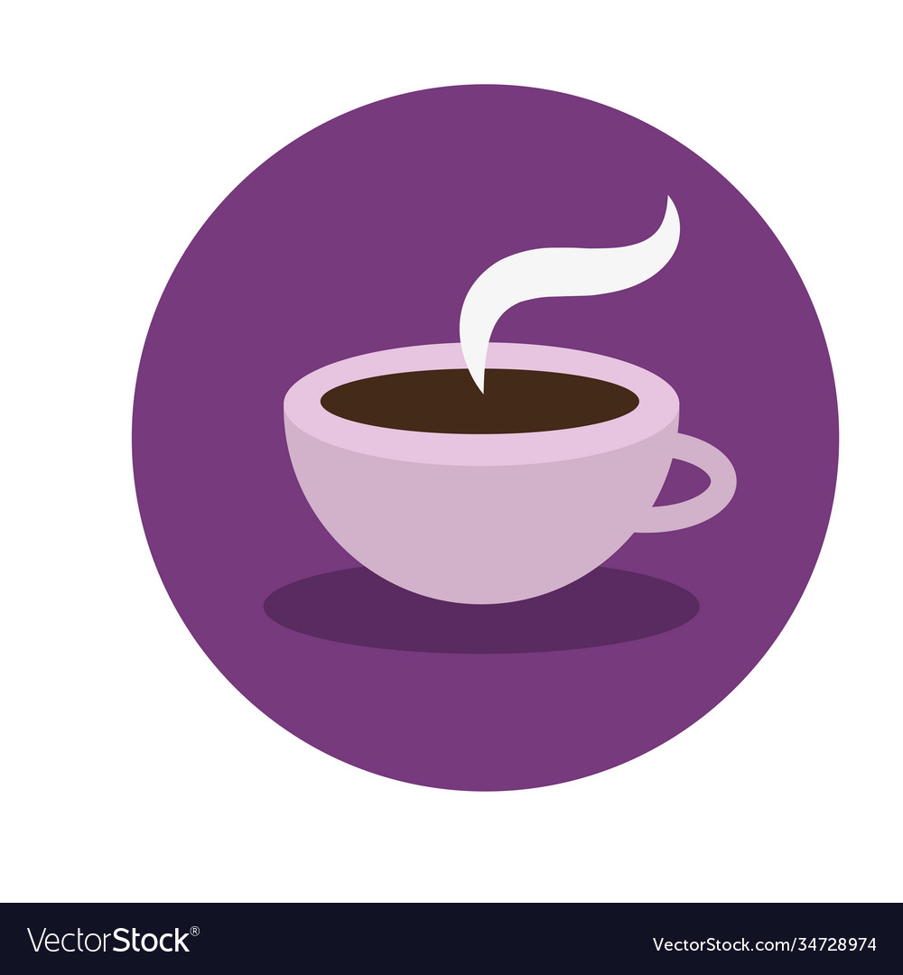 Hot Coffee Cup Drink Icon Royalty Free Vector Image