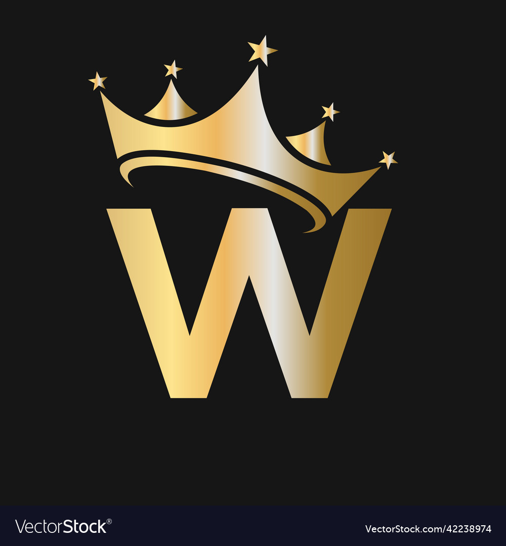 Letter w crown logo