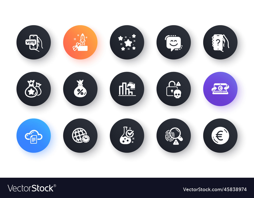 Minimal set of online voting fingerprint Vector Image Minimal set of online voting fingerprint