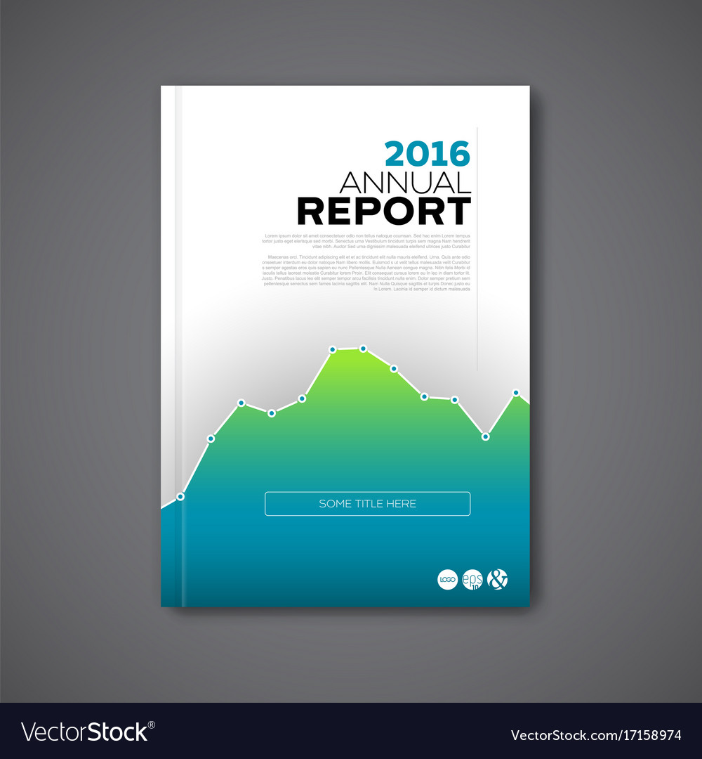 modern annual report design template royalty free vector