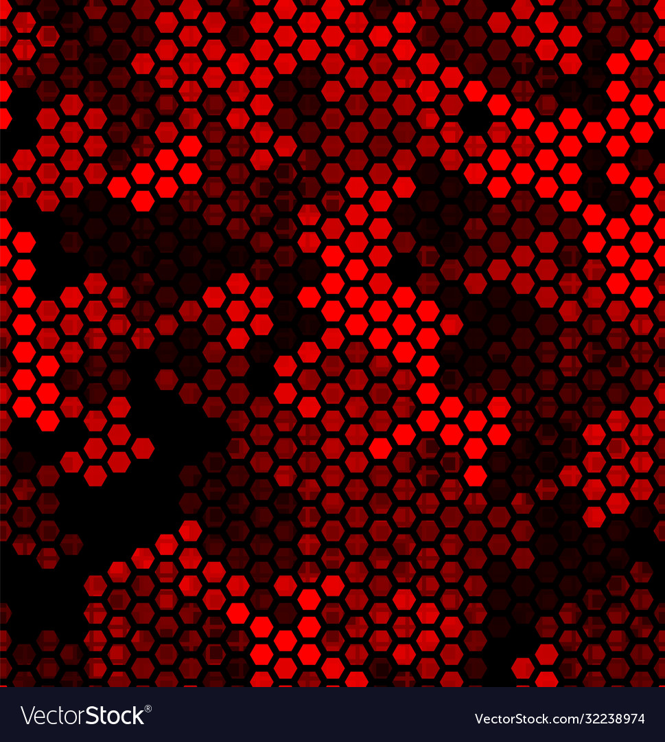 Ruby pattern triangles hexagons squares red