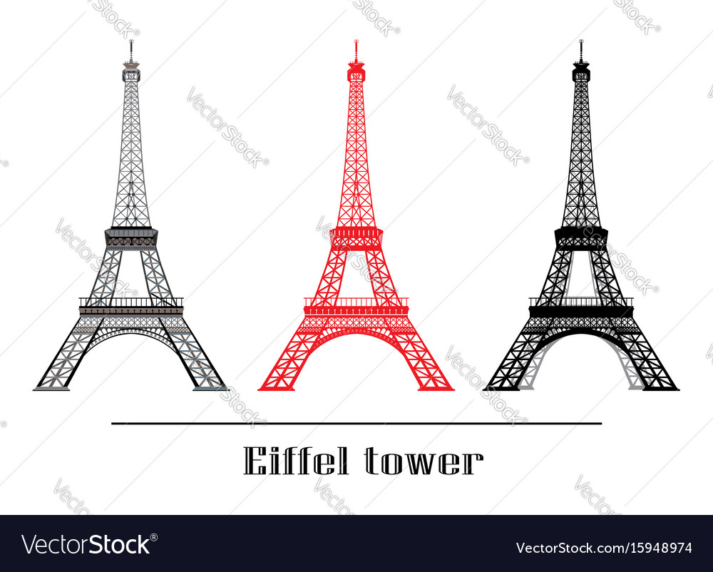 Set of eiffel tower