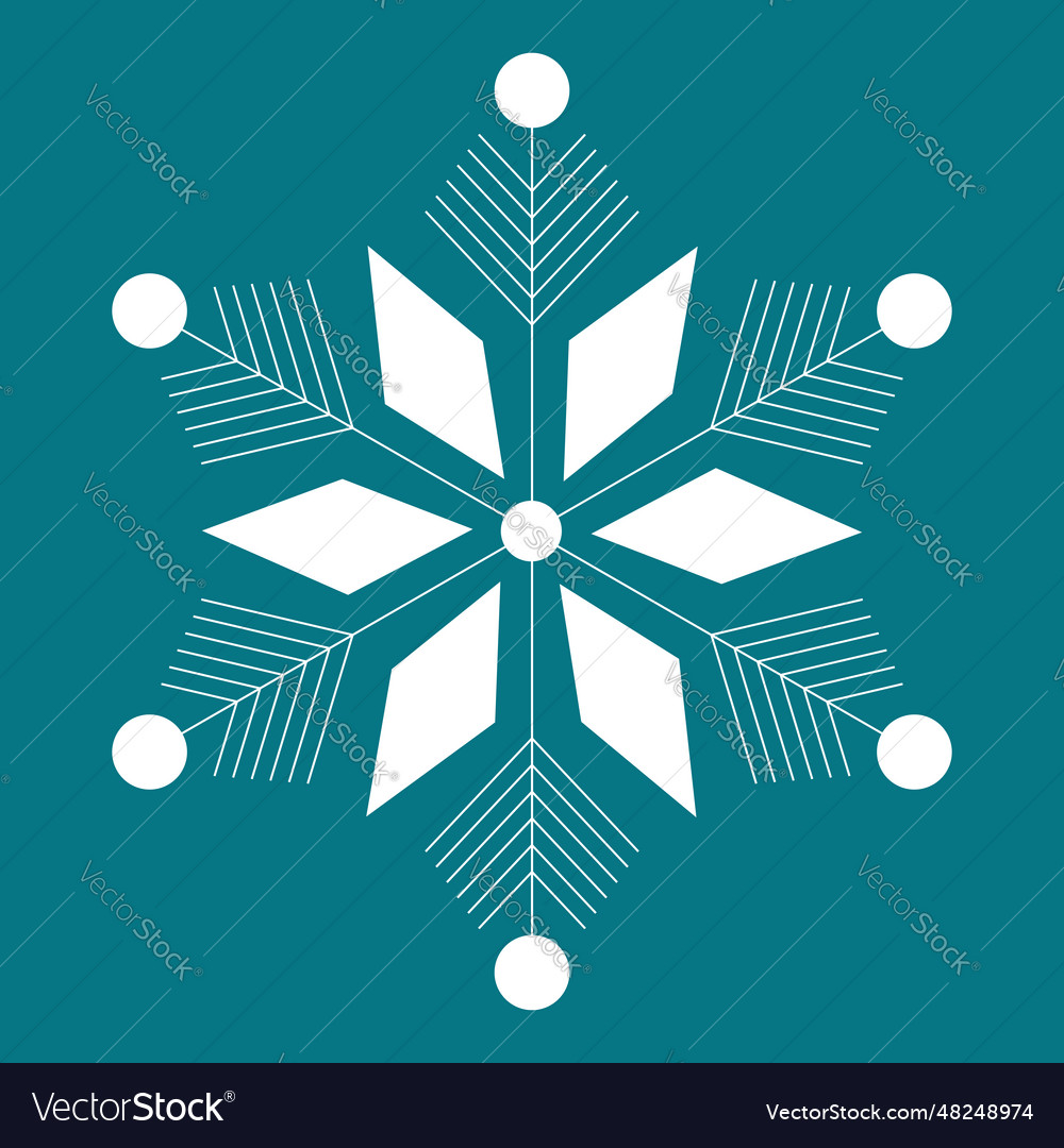 Winter symbol - snowflake design element