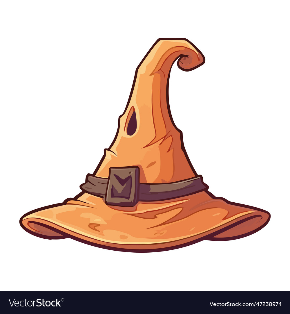 Witch hat create spooky halloween fashion Vector Image