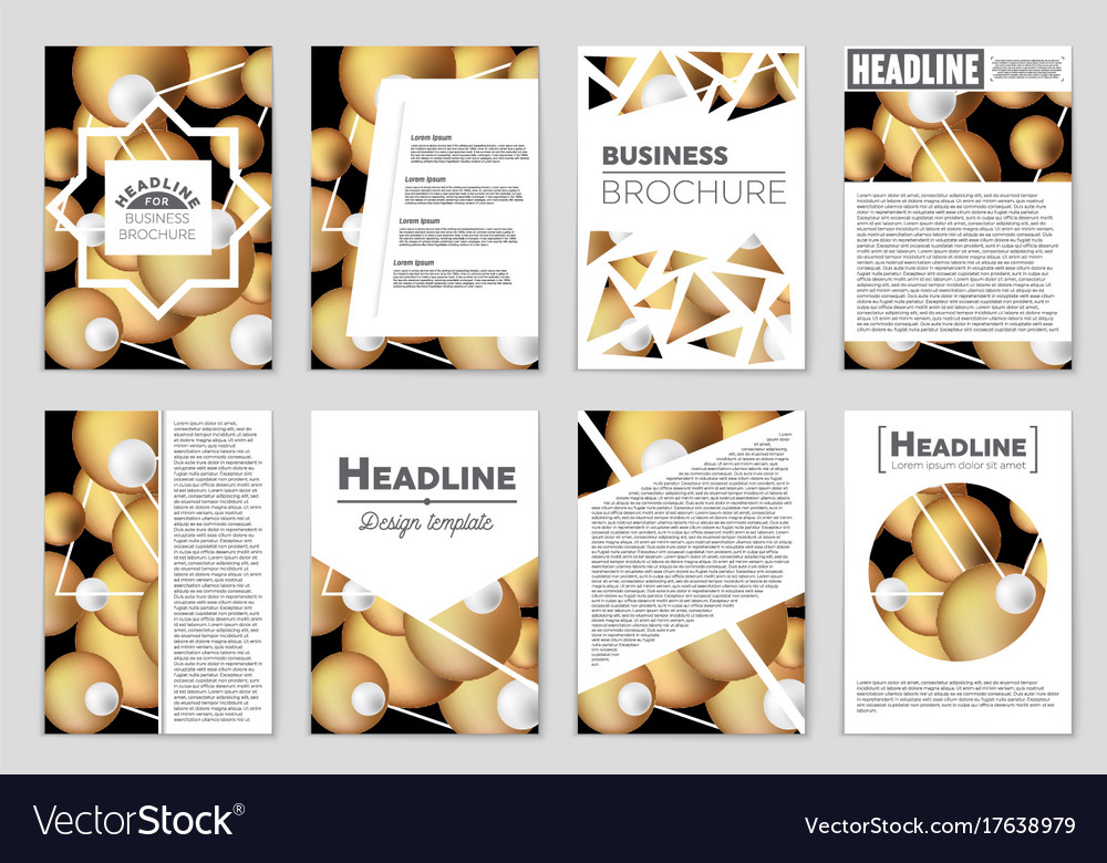 Abstract layout background set for art