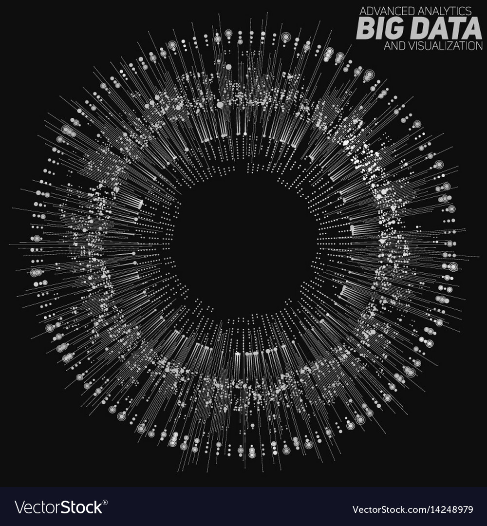 Big data circular grayscale