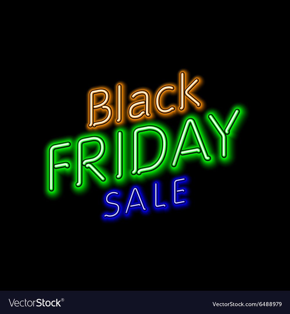 Black Friday 50 60 70 80 Retro Light Frame Vector Image