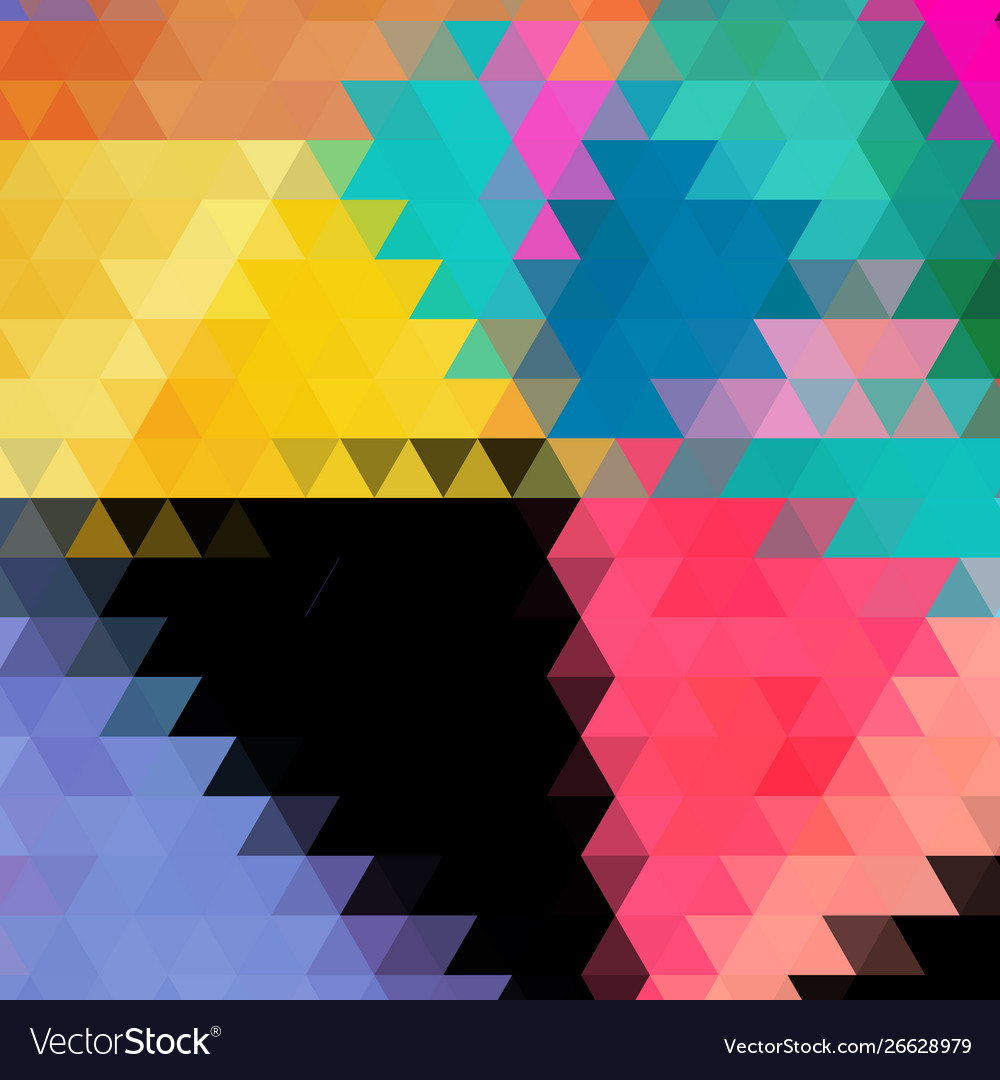 Bright abstract pattern polygons vector image Bright abstract pattern polygons