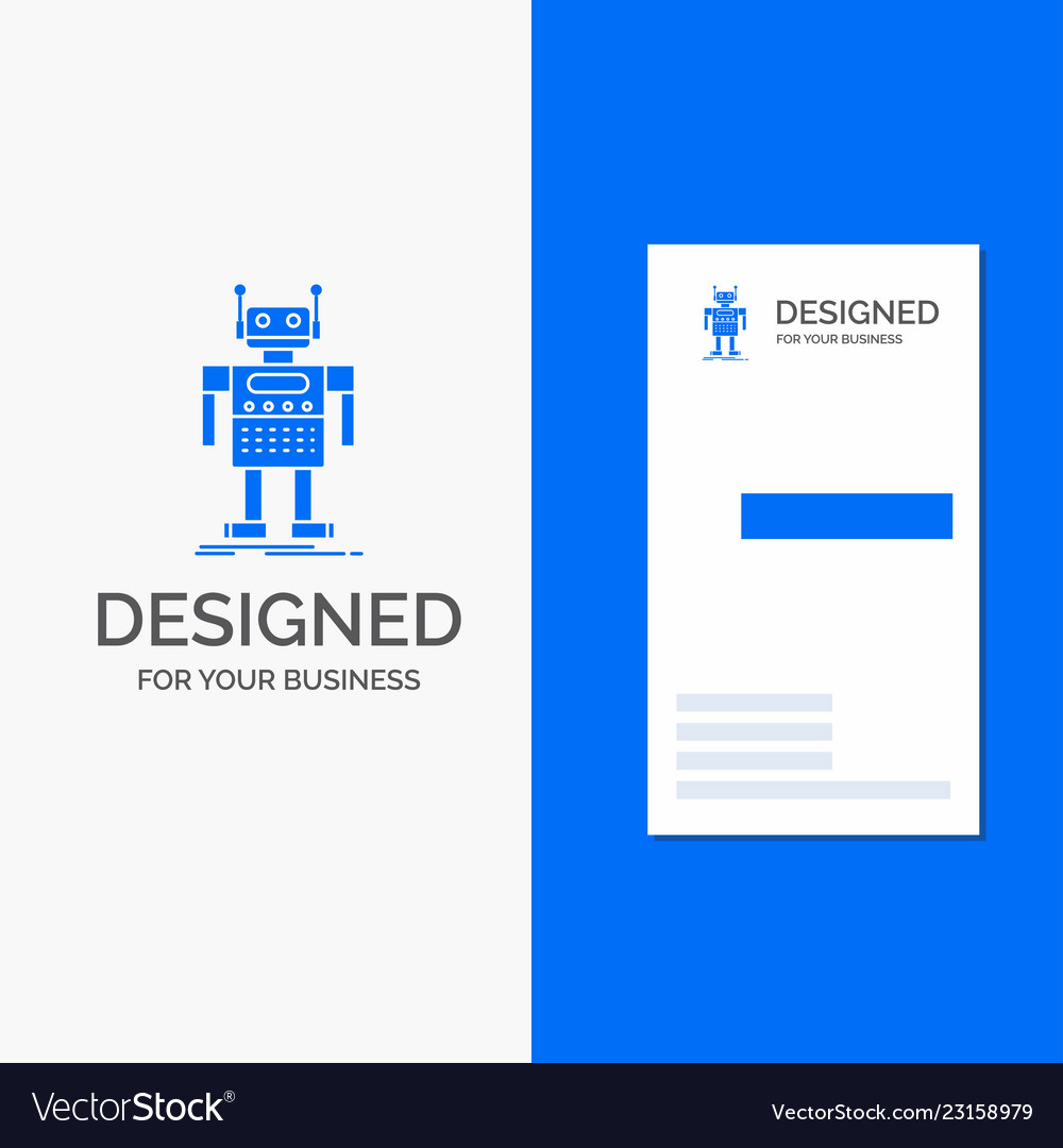 Business logo for robot android artificial bot Vector Image Business logo for robot android artificial bot