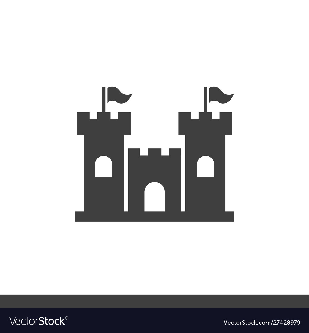 Castle icon image vector image Castle icon image