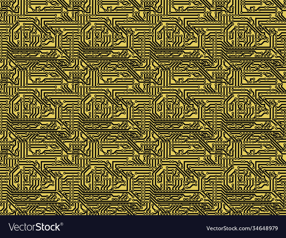 Circuit board pattern with white space vector image Circuit board pattern with white space