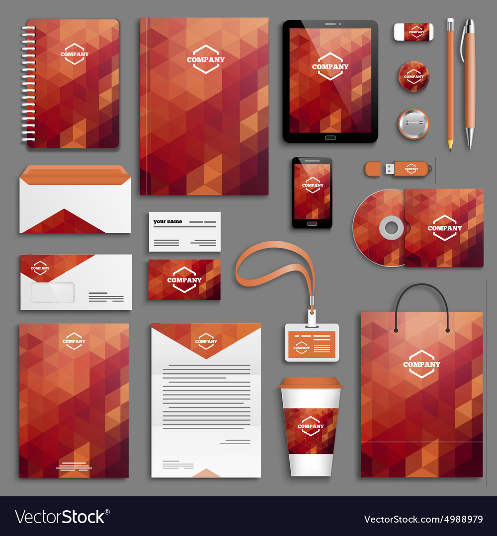 Corporate identity template set