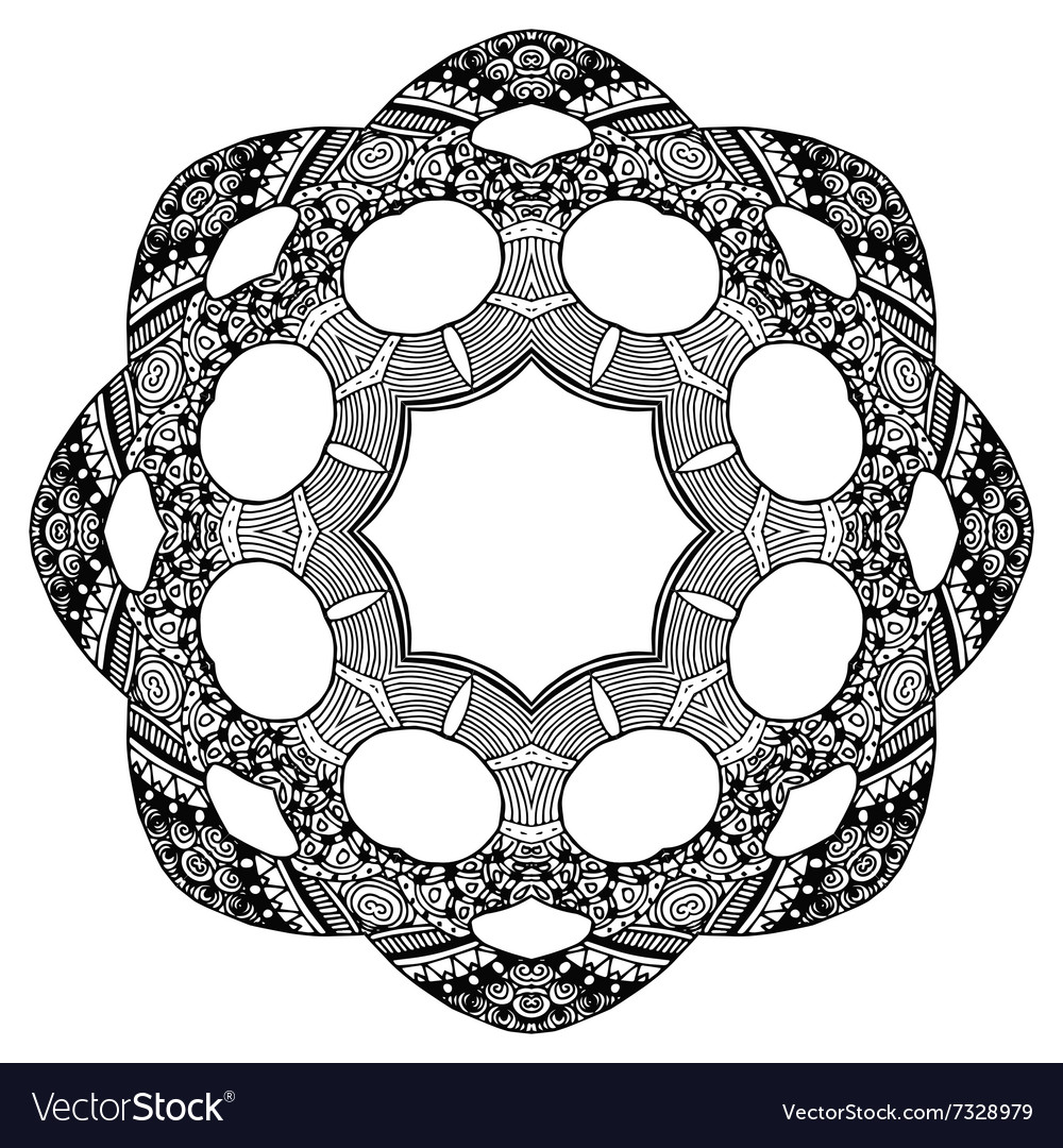 Entangle style round pattern