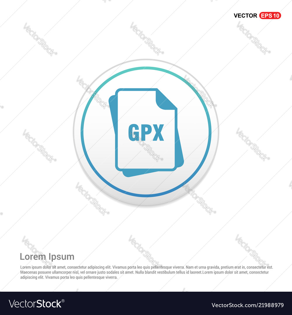 File type icons - white circle button