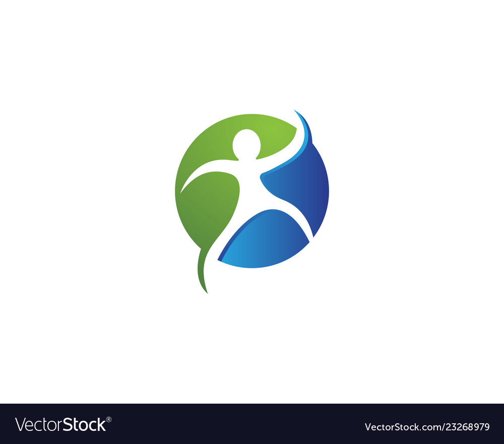 Human character logo sign design