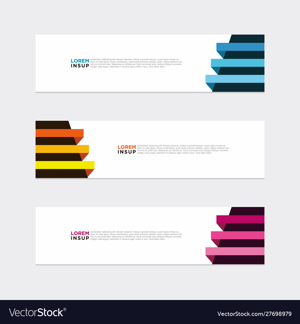 Modern Banner Web Background Abstract Design Vector Image