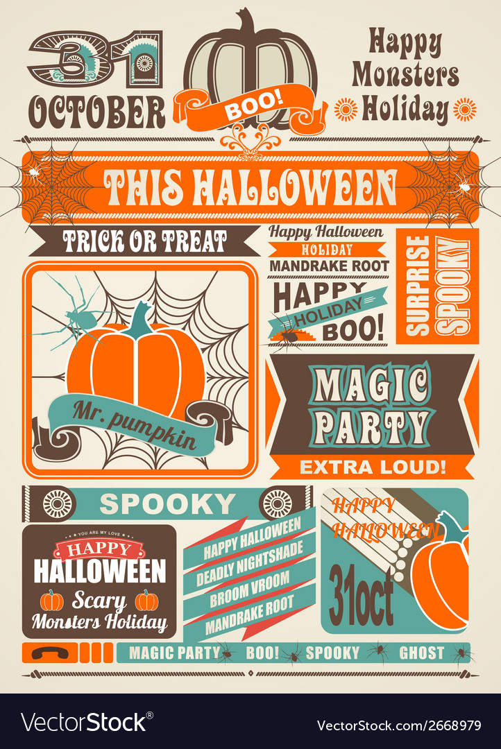 News newspaper festive halloween Royalty Free Vector Image