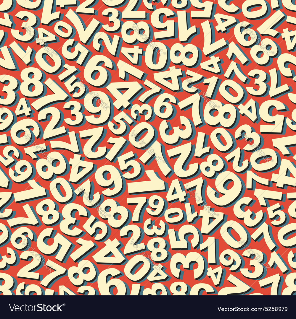 Numbers Seamless Pattern