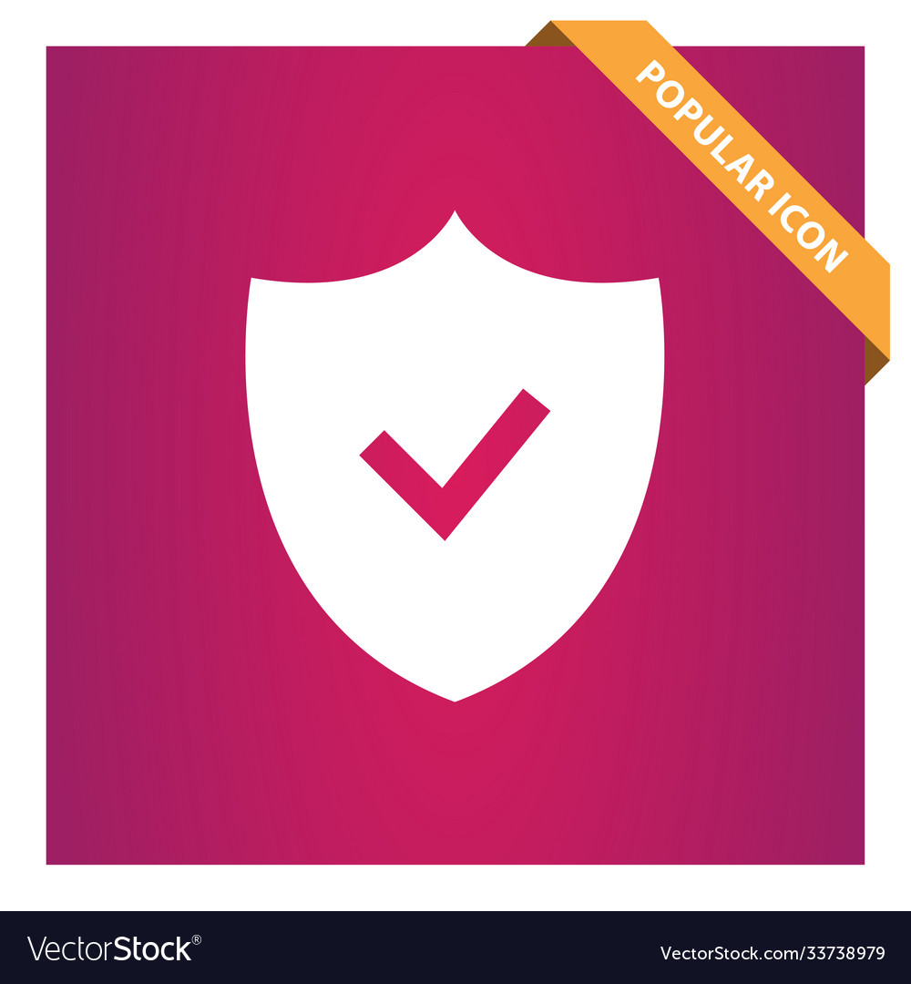 Security check icon for web and mobile