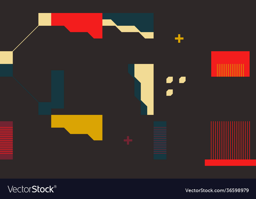 Techno abstract pattern design vector image Techno abstract pattern design