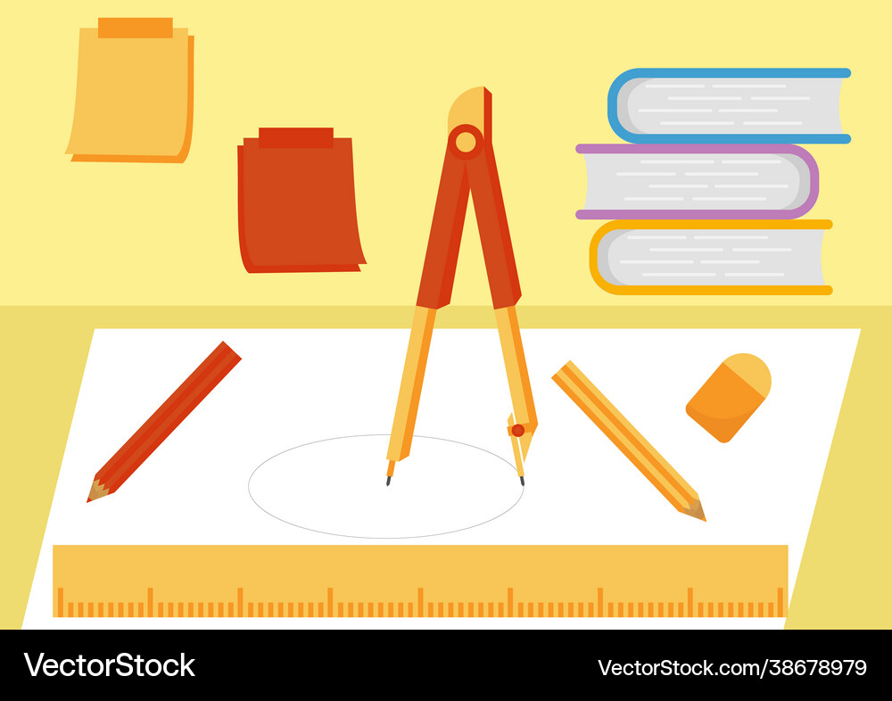 With learning themes Royalty Free Vector Image