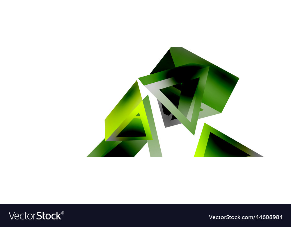 Abstract 3D Triangle Background