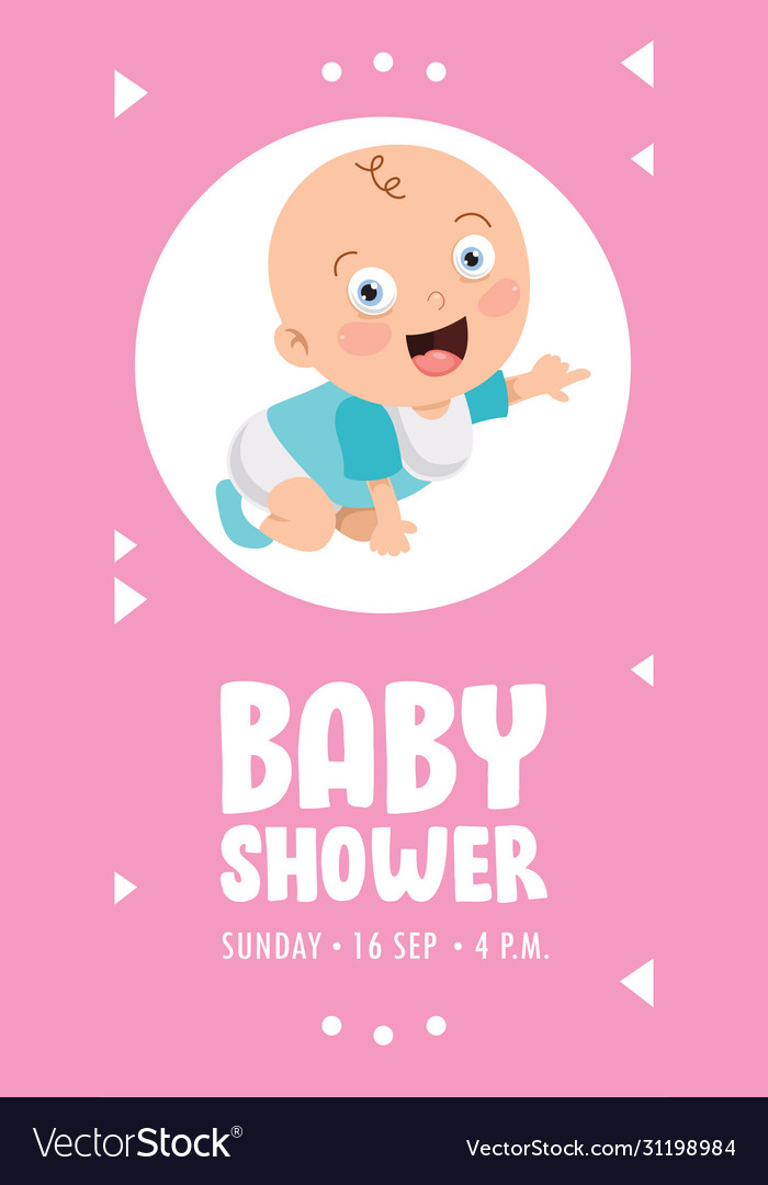 Card For Baby Shower Event Royalty Free Vector Image baby-shower-invitation-malique-and-sheba
