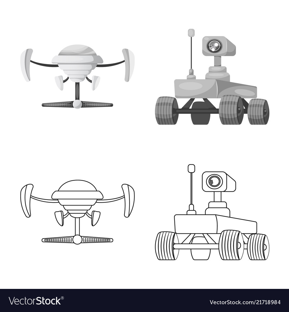 Design of mars and space symbol set