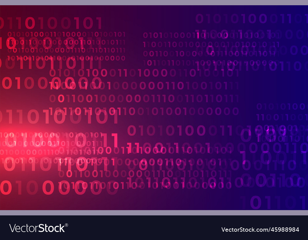 Digitale binäre Code-Algorithmus Stream-Matrix vector image Digitale binäre Code-Algorithmus Stream-Matrix