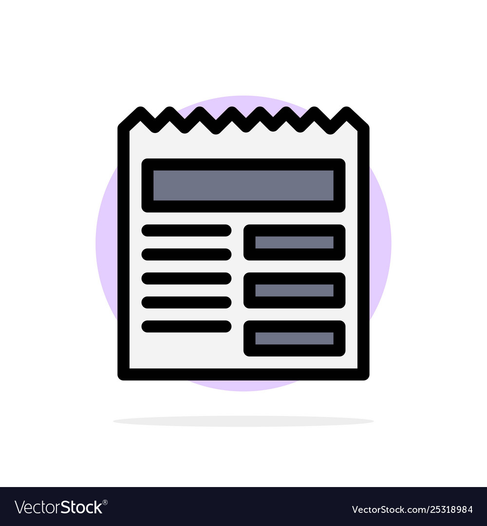 Document text basic ui abstract circle background vector image Document text basic ui abstract circle background