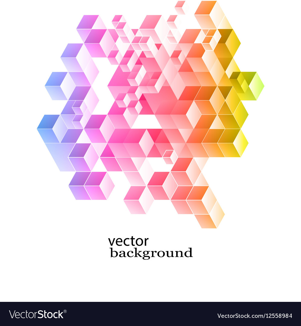 Geometric Color Blocks Background