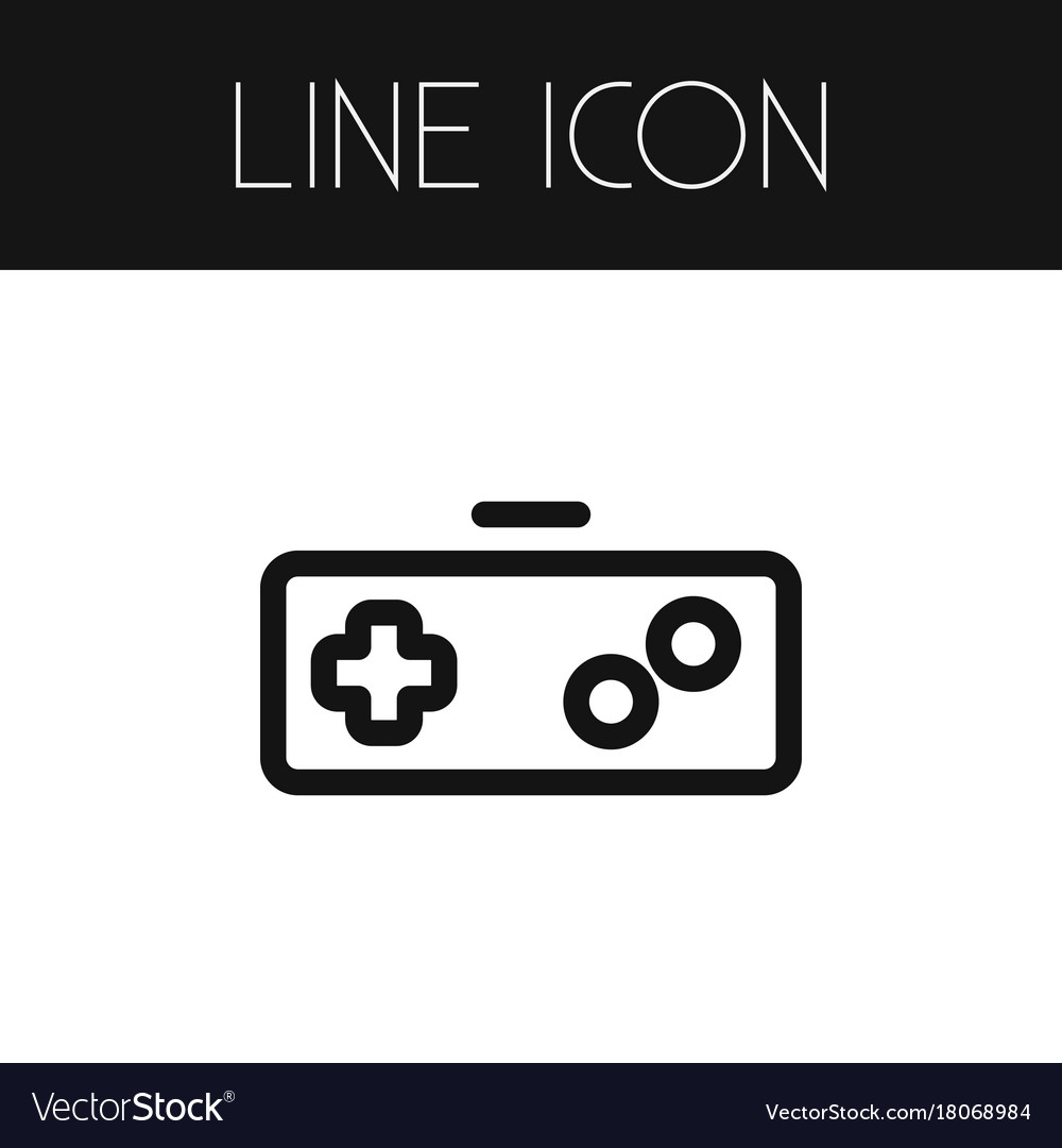 Isolated keypad outline gamer element can