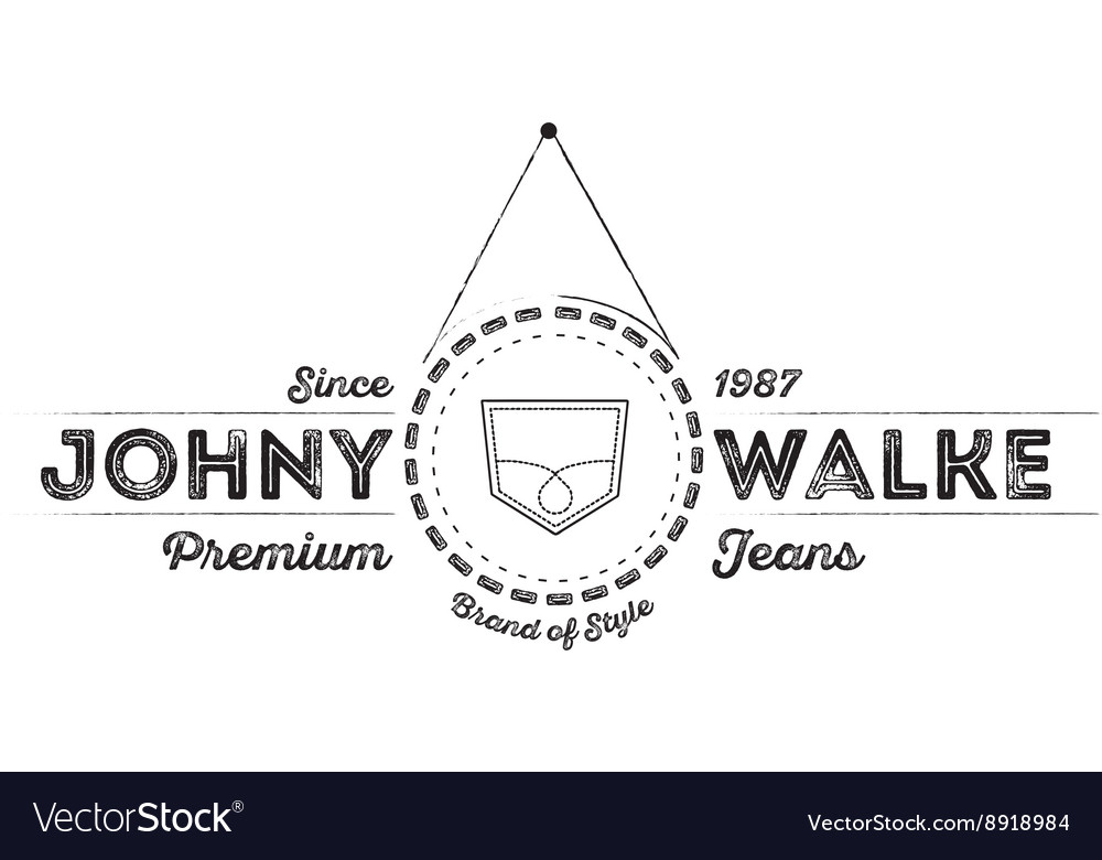 Jeans brand badge