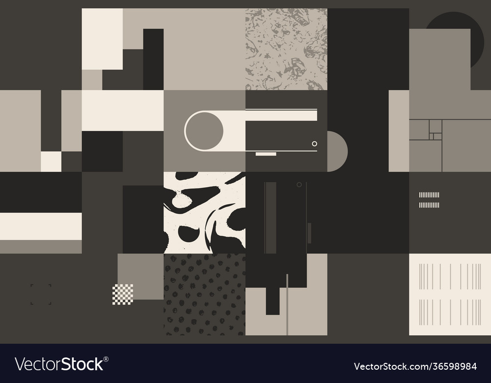 Pattern with abstract geometric shapes vector image Pattern with abstract geometric shapes