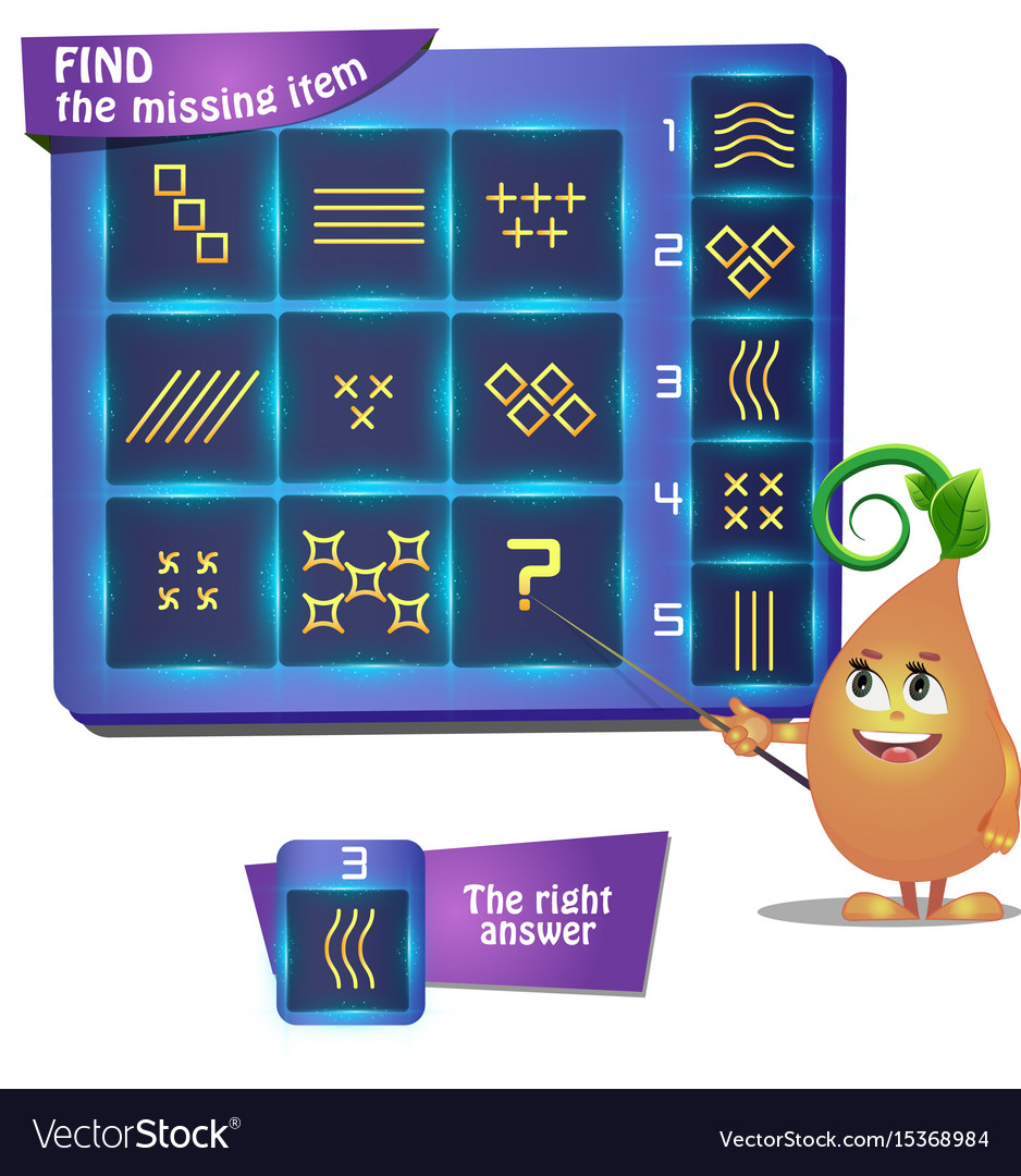 Stellar shape find the missing item