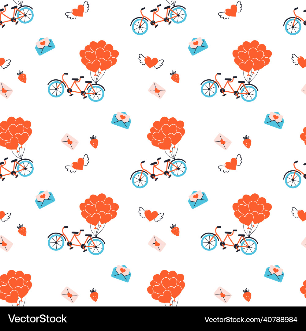 Valentines day texture seamless pattern Royalty Free Vector