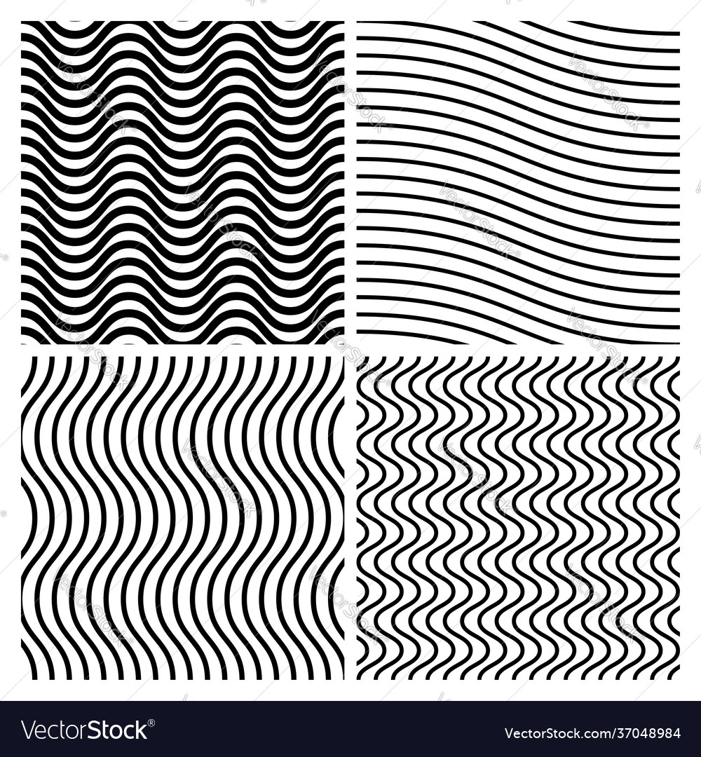 Wavy waving sine lines pattern background Vector Image Wavy waving sine lines pattern background