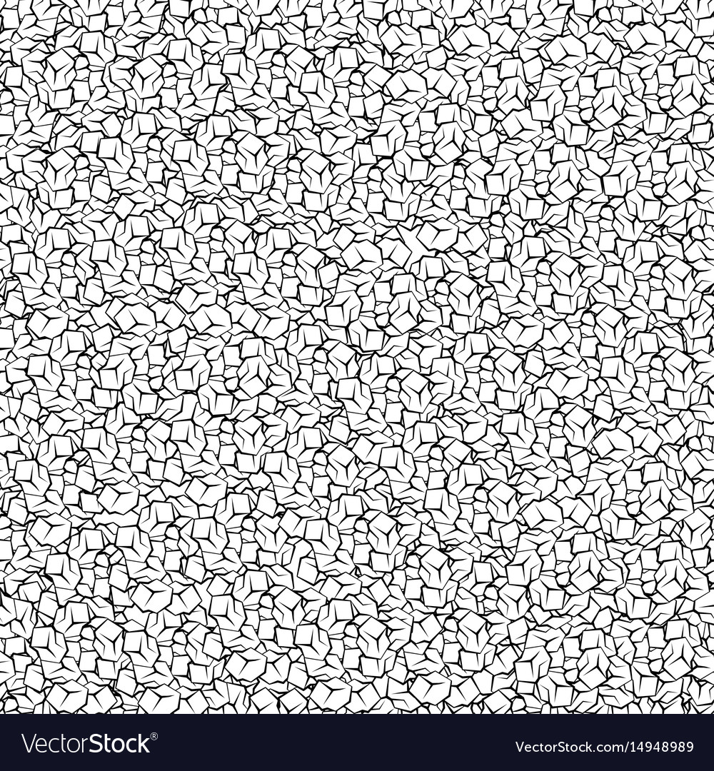 Ice cubes seamless pattern