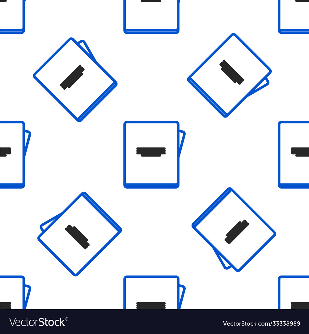 Line notebook icon isolated seamless pattern